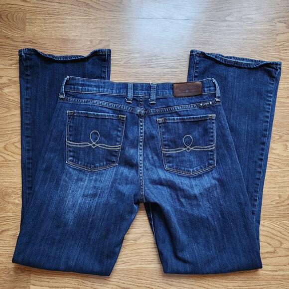 Lucky Brand Jeans Womens Size 12/31 Dark Blue Denim Ankle Sofia Boot Pockets - Picture 5 of 14